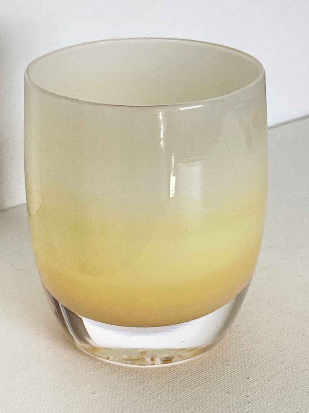 Glassybaby Angel Votive Candle Holder - Pre-Triskelion WITH Paper Label